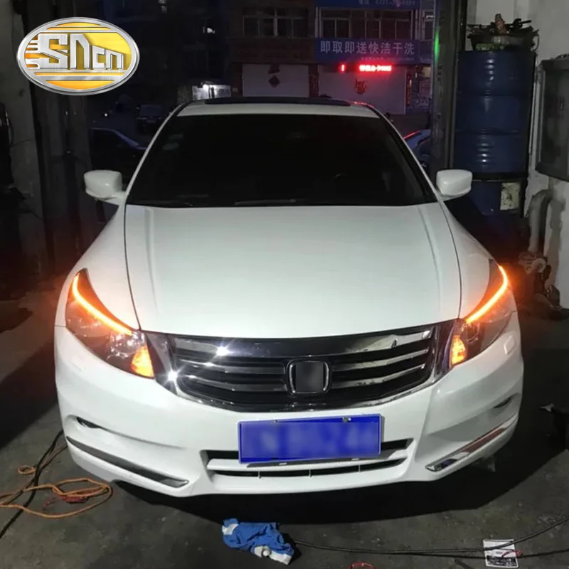 2 шт. автомобилей головной светильник бровей украшения желтый указатель поворота