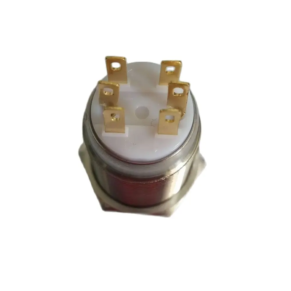 110V Yellow Ring Led 19mm Anti Vandal Switch with Stainless Steel Momentary 1no1nc | Switches