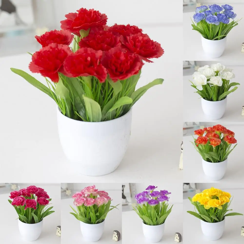 

1 Set Artificial Plants Multi-use Handmade Plastic Artificial Plants Display for Garden