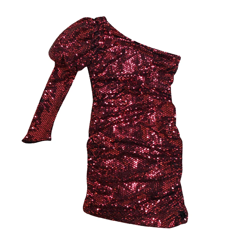 TWOTWINSTYLE Sext вечерние платье для Для женщин без бретелек на одно плечо с пышным