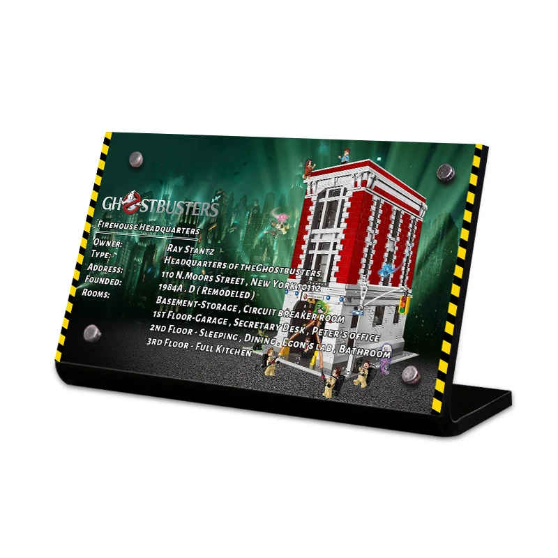 

Акриловая витрина для строительных блоков 75827 Ghostbusters Firehouse
