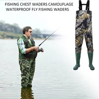 fly fishing chest waders camouflage breathable waterproof stocking foot river wader pants for men and women
