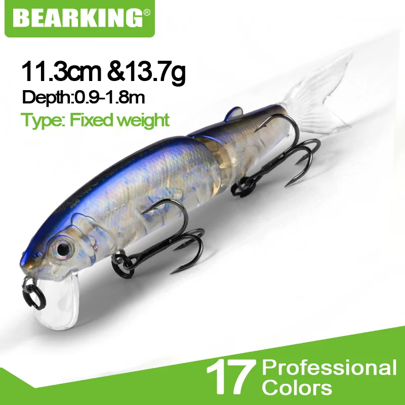 Bearking жесткая рыболовная приманка 1 шт. 113 мм 13 7 г кривошипная 0 9 8 м озеро речная