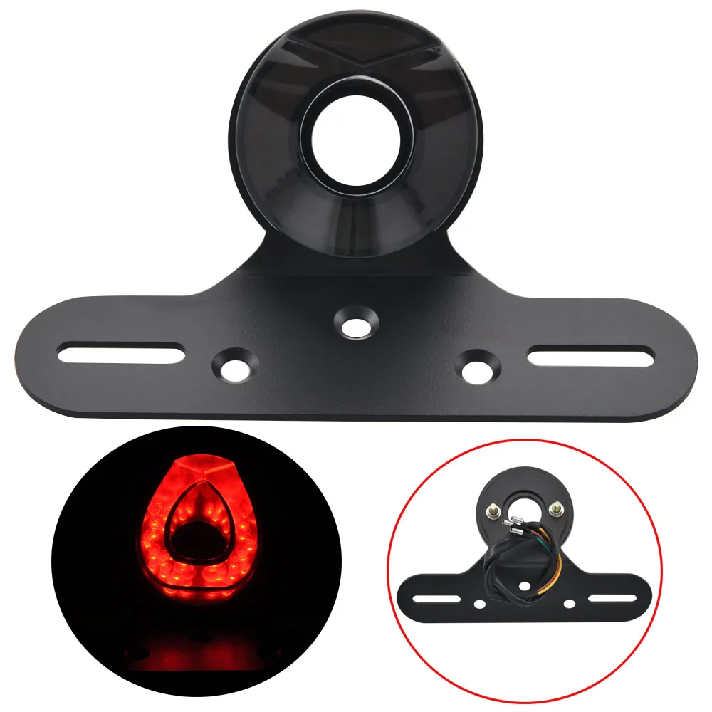 

Универсальный светодиодный задний фонарь для мотоцикла, 12 В, стоп-сигнал для Harley Honda Yamaha Cafe Racer Bobber Chopper Suzuki