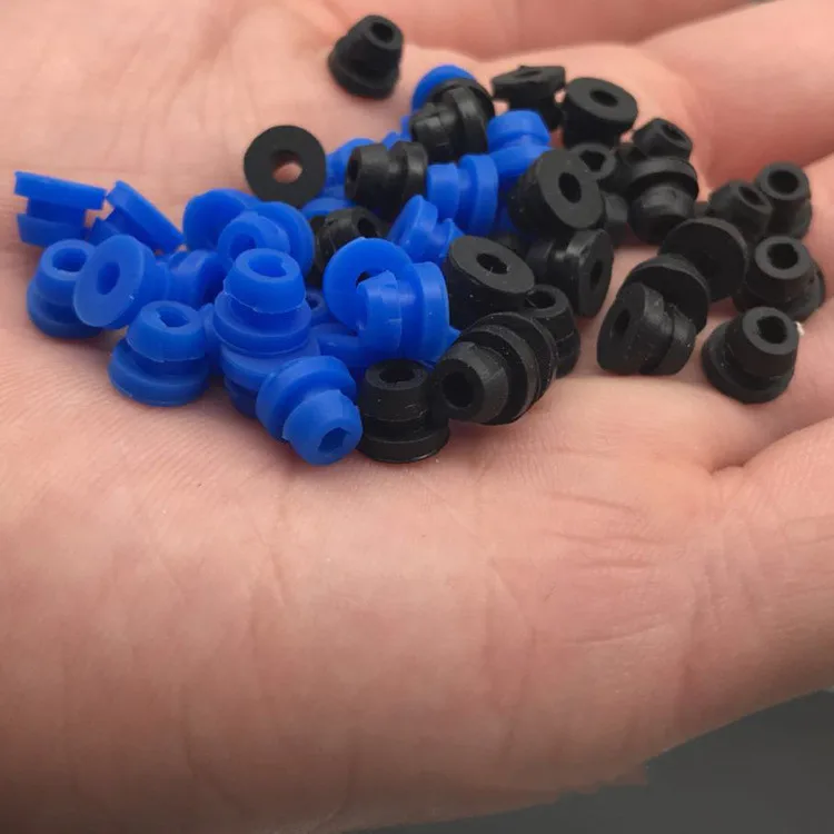 100 шт./пакет красочные мягкие резиновые прокладки соски для тату машинки иглы