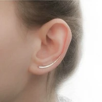 925 sterling silver handmade minimalist ear climber earrings ear cuff earrings for women jewelry gift