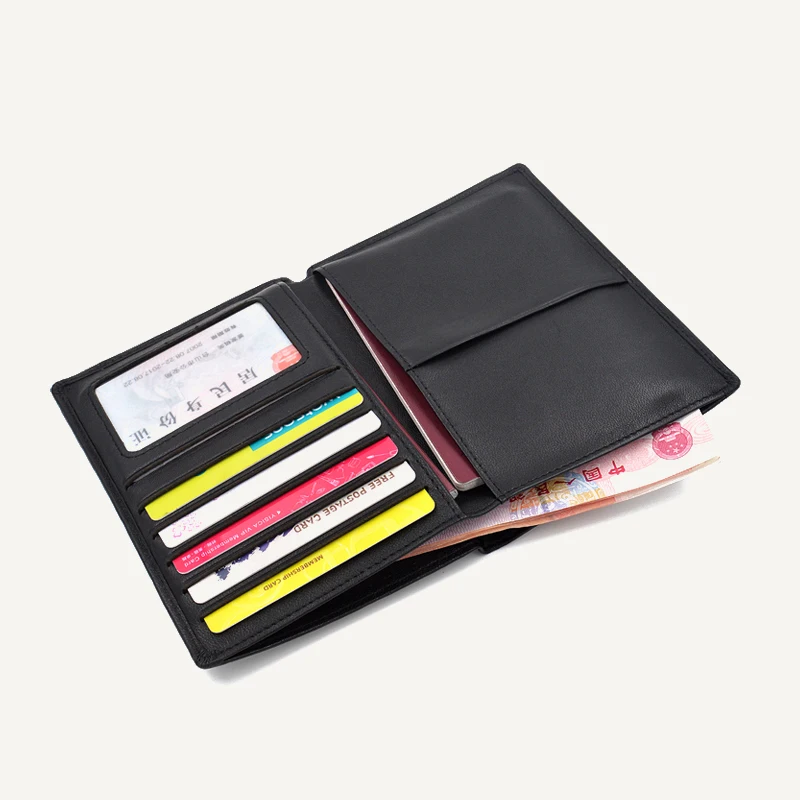 Authentic Leather Weave Passport Wallet Multi Card Slot Luxury Brand Simple Fashion Ultra-Thin Sheepskin Document Package 2021