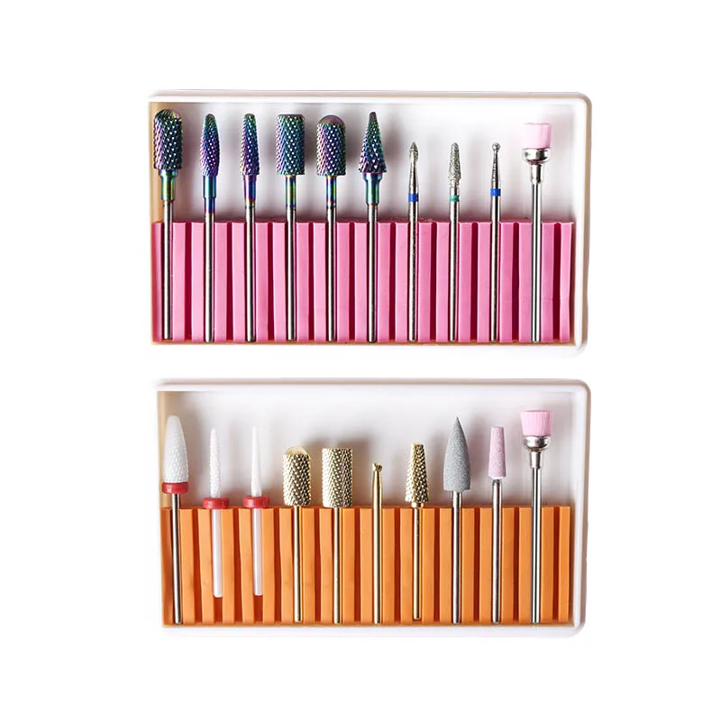 Шлифовальная головка фреза для педикюра дизайна ногтей 10 шт./кор. конусный