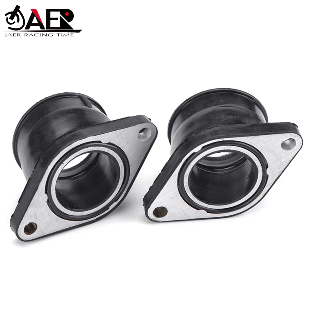 JAER 2PCS Motorcycle Carburetor Engine Rubber Adapter Inlet Intake Pipe for Yamaha XT550 XT 550 1982 1983 5Y1-13586-01 |