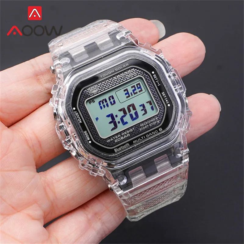 Резиновый ремешок ободок для объектива с оптическими зумом Casio G SHOCK GMW B5000