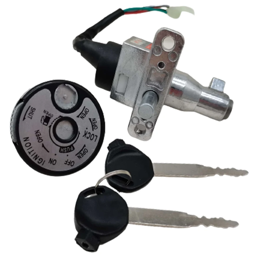 

B012 Motorcycle Ignition Switch Faucet Lock Round Shape Four Wires For Yamaha RS100 Scooter Moped Taotao Jonway Roketa