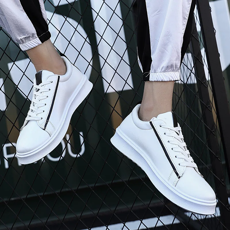 Мужские кроссовки zapatos модные мужские повседневные de 39 Лидер продаж кожаные