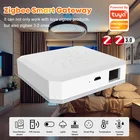 Бытовой Интеллектуальный шлюз, хаб Tuya Zigbee Smart Life, проводной пульт дистанционного управления, работает с Google AssistantHome и Alexa