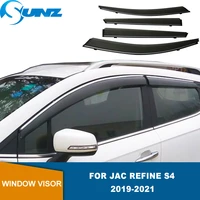 side window deflector for jac refine s4 2019 2020 2021 window trim window vent visor deflector rain guards car stylings sunz