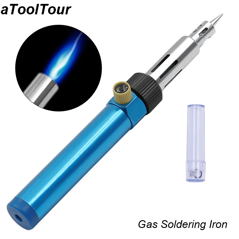 

Multi-functional Adjustable Temperature Gas Soldering Iron Cordless Burner Butane Blow Torch Solder Iron Hot Air Gun Welding Pen