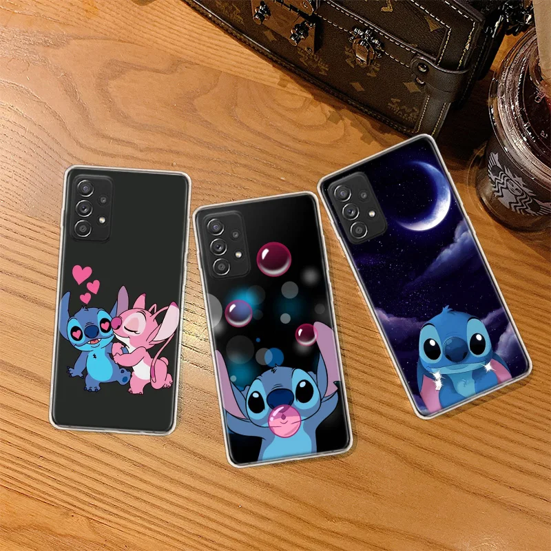 

Cartoon Cute Stich Stitch Phone Case For Galaxy Note 20 Ultra 10 Lite 9 8 Samsung A70 A50 A30 A20 A20E A10S A9 A8 Plus A7 A6 A90
