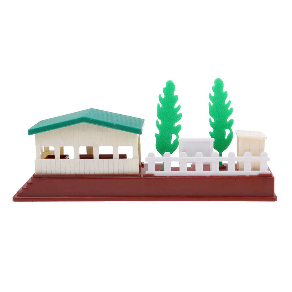 

Mini Plastic Art Crafts Country Train Station Model for Diorama Architecture