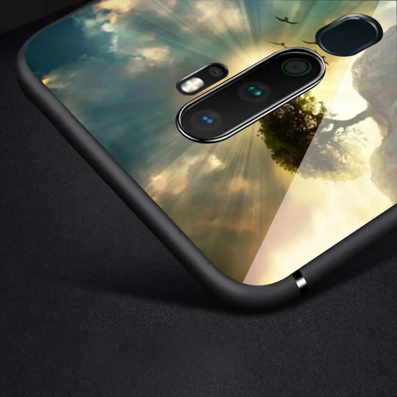 

Natural And Light for OPPO Reno 2 Z 2Z 2F 3 4 Pro 5G F7 A5 A9 2020 Super Bright Black Phone Case Soft Cover Shell