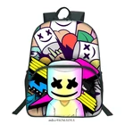 16 дюймов Marshmello детский сад школьные ранцы для мальчиков и девочек детские носки для малышей сумка Начальная школа дети рюкзак подарок Mochila ко дню рождения