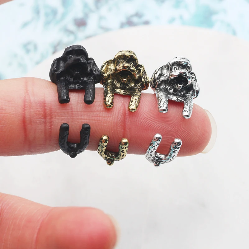 Модное Новое кольцо с изображением маленькой собаки Тедди для объятия Супер