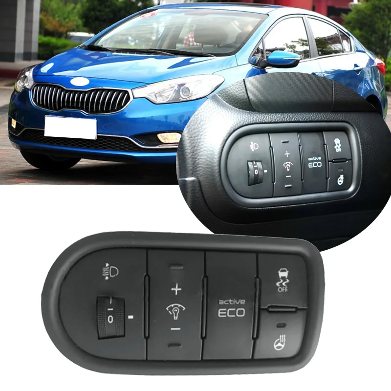 

Yasong Instrument Switch For KIA K3 2013 2014 2015 2016 2017 Brightness Adjustment Headlight Adjustment ECO OFF Switch