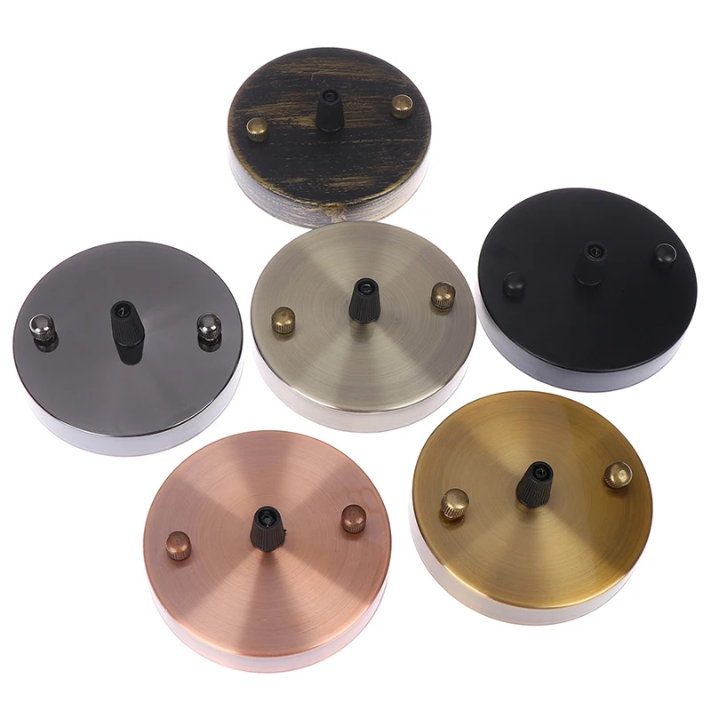 

Hot New 1PCS Lamp Base Antique Vintage Ceiling Plate Metal Ceiling Holder Lamp Fitting Chandelier Base DIY Lighting Accessories