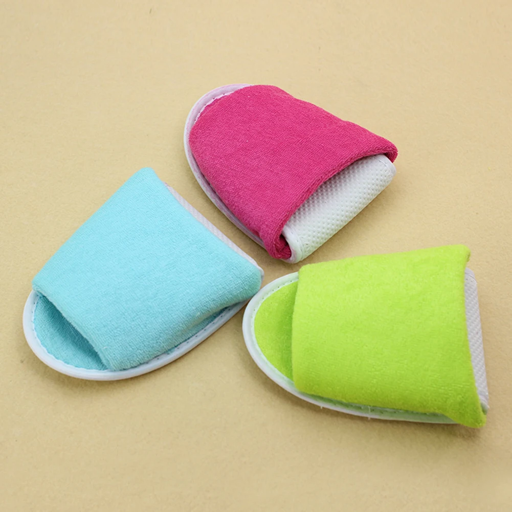 Men Women Indoor Portable House Foldable Soft Hotel Solid With Storage Bag Breathable Spa Travel Guest Slippers Non Disposable | Обувь