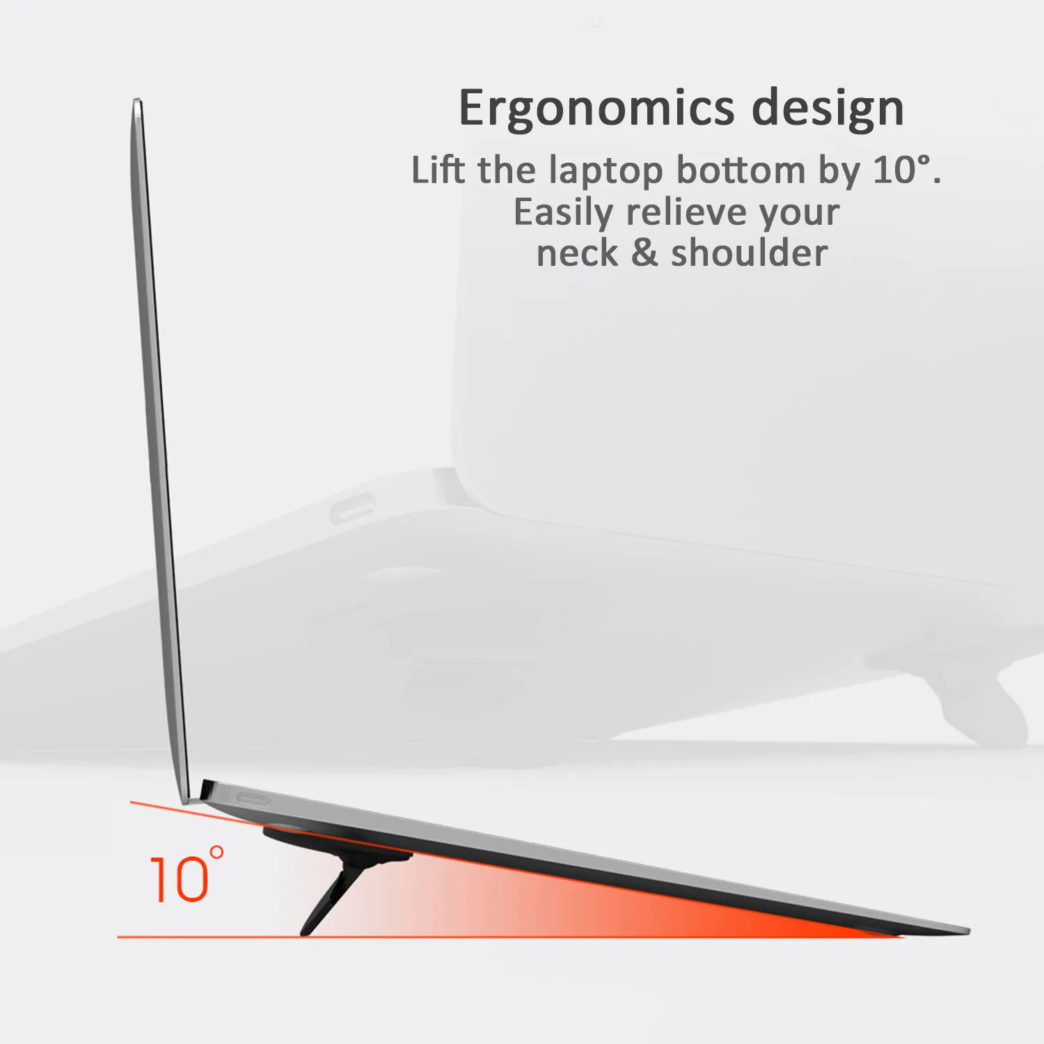 Портативный Невидимый складной держатель для ноутбука Besegad 2 шт. подставки кулеры