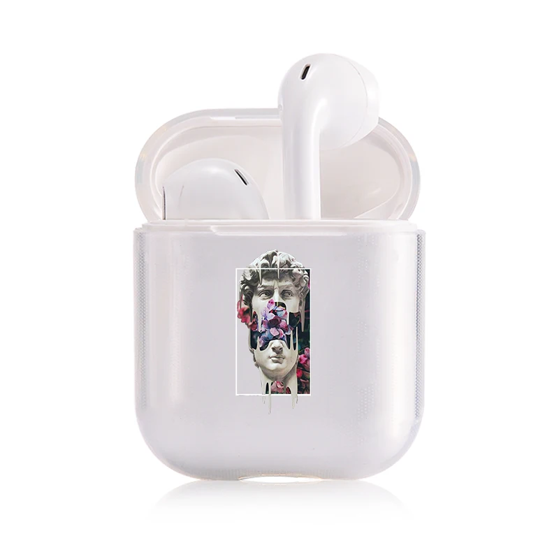 I01106S Забавный чехол знаменитостей для наушников Apple airpods, чехол Mona Lisa Jesus Van Gogh Bluetooth Pop AirPods, прозрачный жесткий чехол - Цвет: I01106S