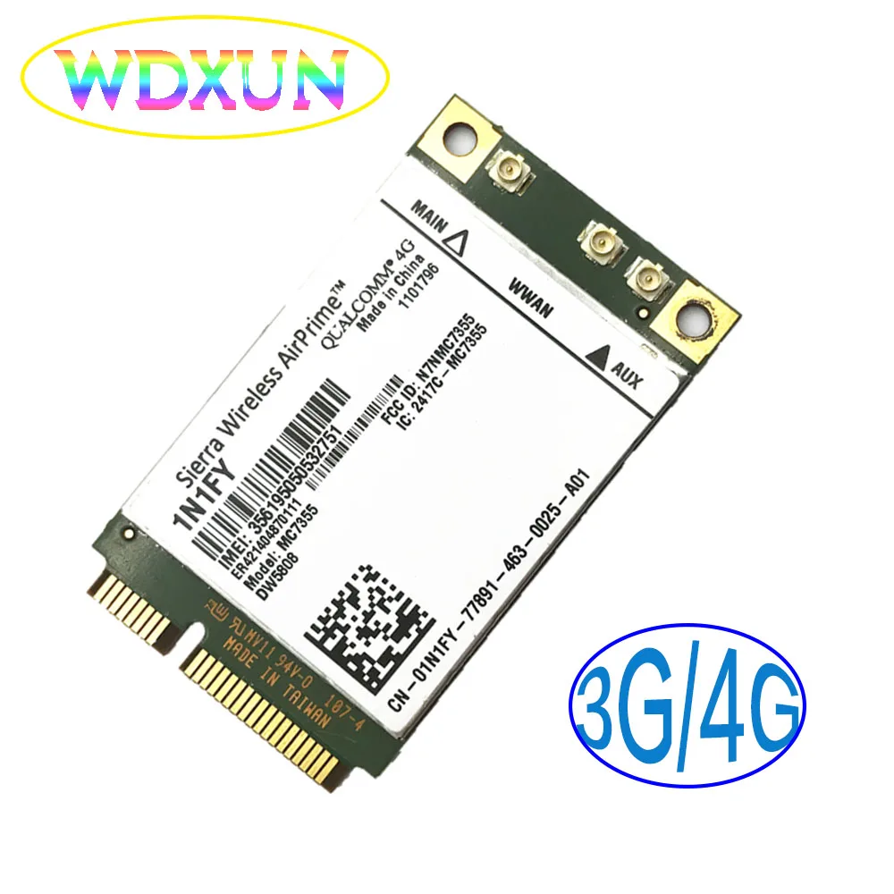 MC7355 DW5808 1N1FY Sierra Wireless Mini PCIE 4G UMTS HSDPA HSPA + LTE 1xrtt EVDO Rev A GSM GPRS для DELL|wireless mini pcie|mini pcie 4gmini |
