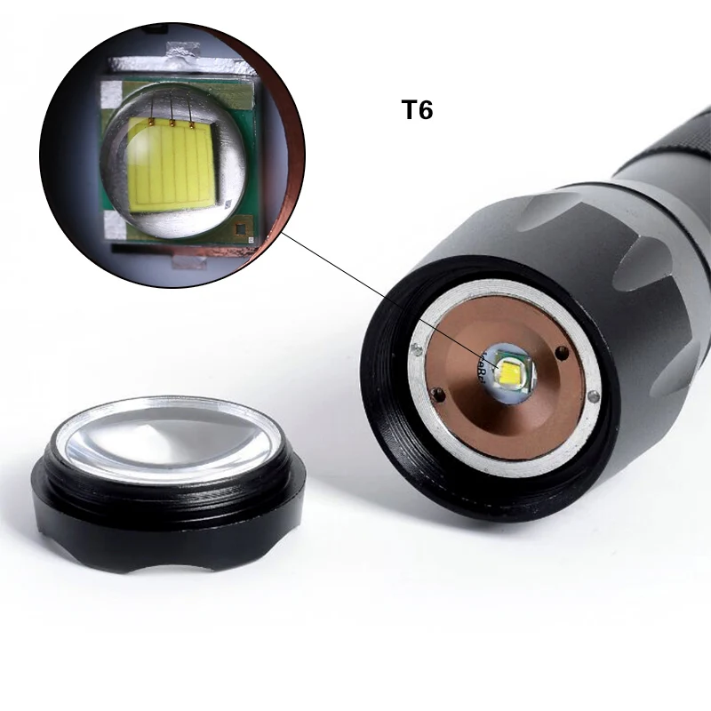 T6 светодиодный светильник-вспышка ультра яркий наружный походный светильник 5