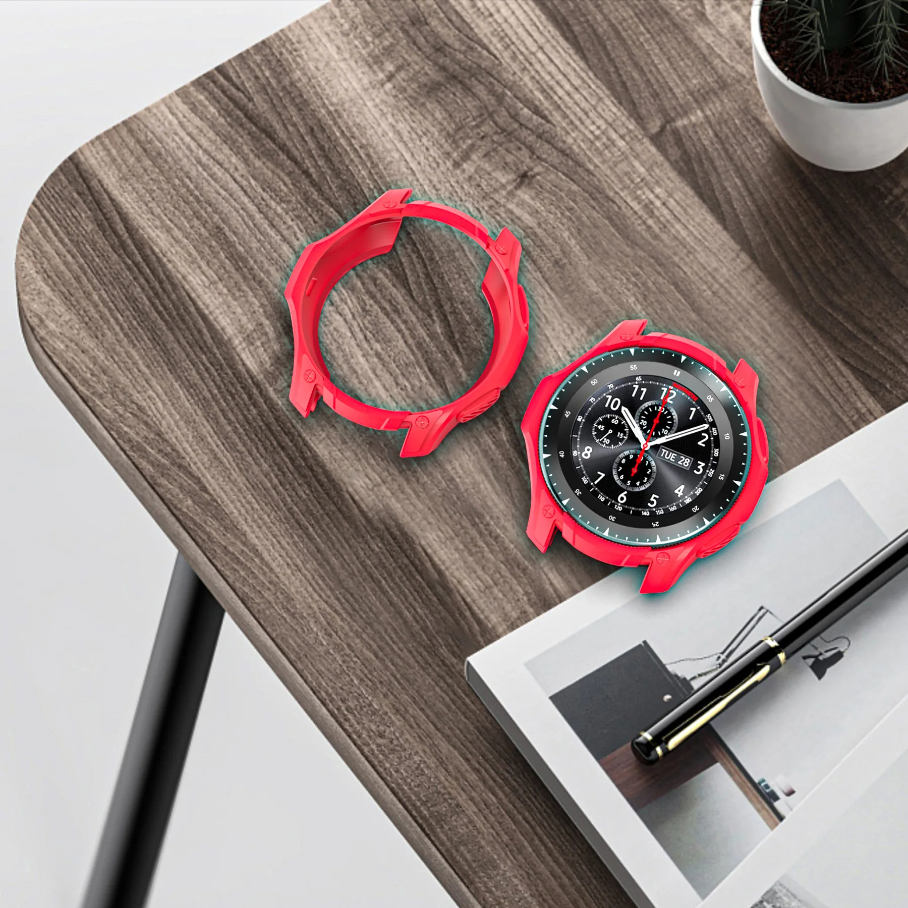 Защитный чехол для Samsung Galaxy Watch 46 мм Band S3 Classic/ Frontier | Электроника