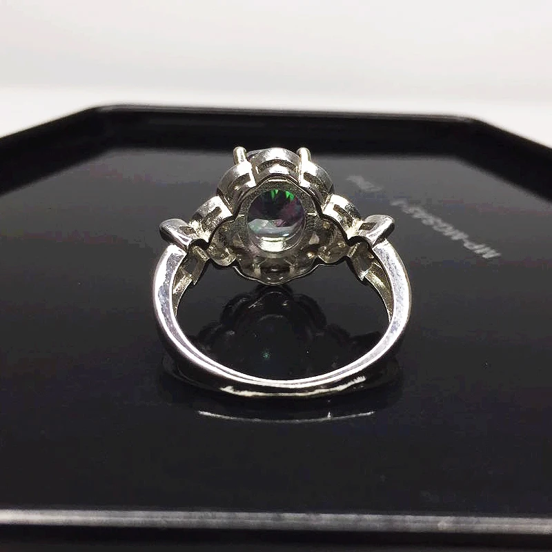 Бижутерия из серебра 925 пробы с топазом овальной формы | Украшения и аксессуары