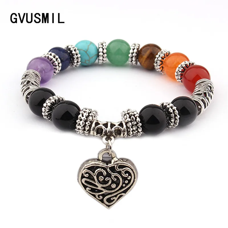 Матовые Ониксовые бусины бриллиантовый браслет молитва рейки 7 чакр камни