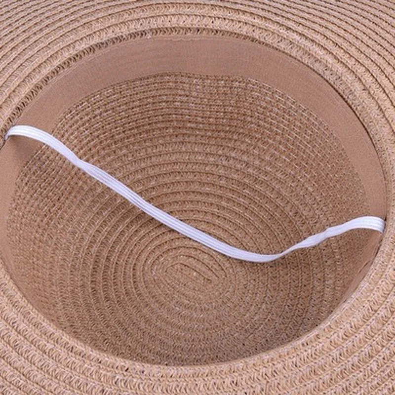 

women hats summer outdoor beach big brim 13cm solid sun hats khaki white black bowknot elegant sun protction summer bucket hats