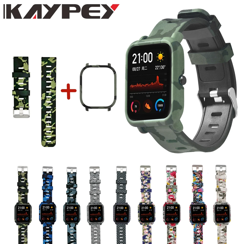 Чехол 2 в 1 + ремешок для смарт часов Xiaomi Huami Amazfit GTS браслет 20 мм защитный корпус из
