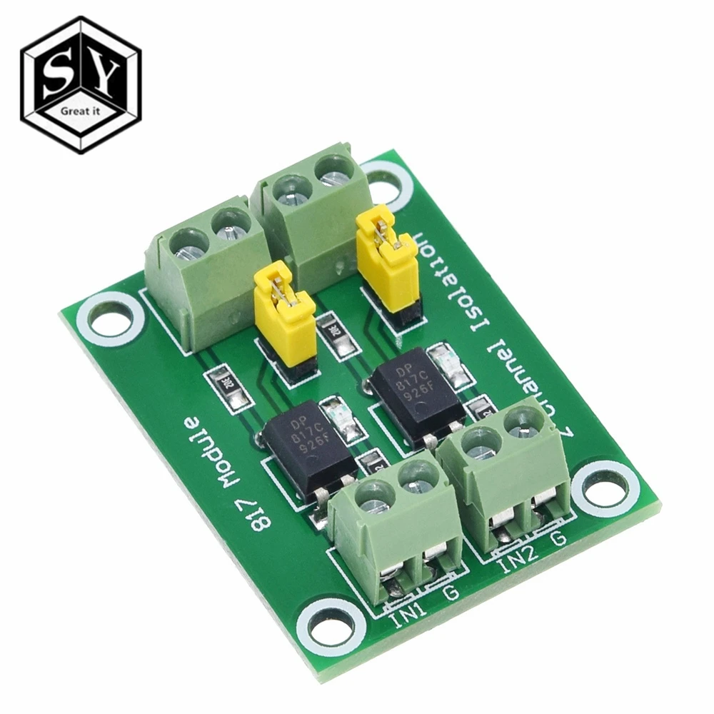 2 Way Optocoupler PC817 4 канальная оптопара изоляционная плата преобразователь напряжения адаптер модуль 3,6-30 в драйвер фотоэлектрический изолированный модуль PC 817 - Цвет: 2 Way Optocoupler