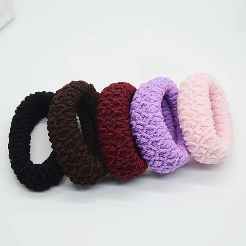 Черная резинка для волос 5 шт. резинки кольца пружины держатели конского хвоста