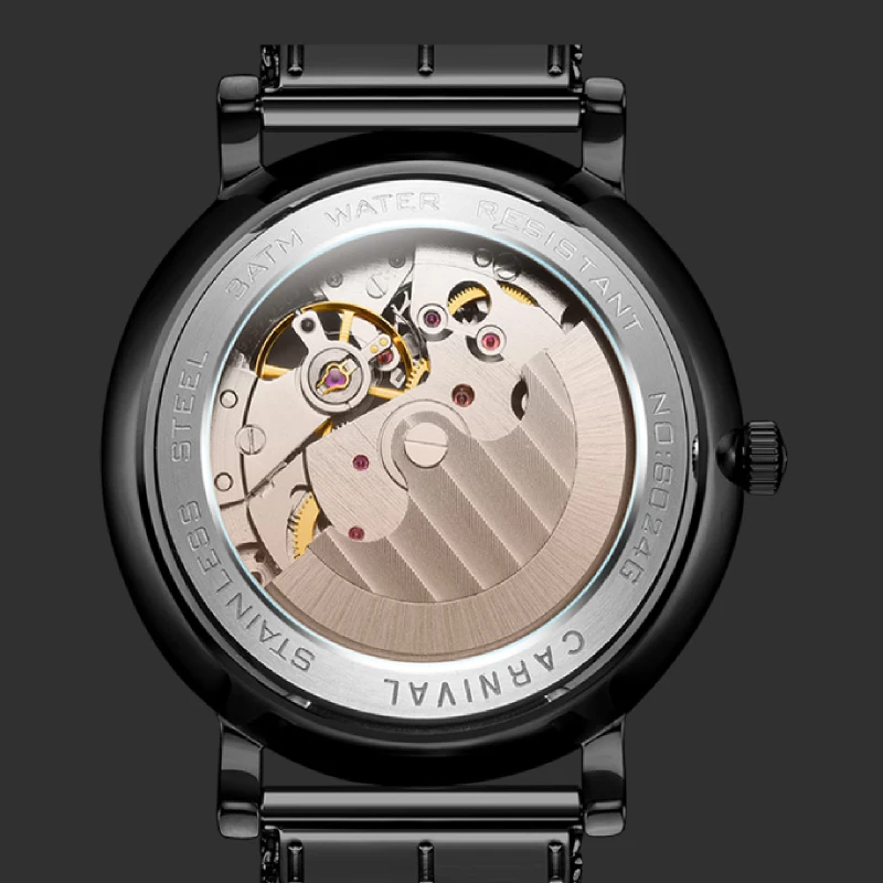 Часы наручные мужские автоматические брендовые механические водонепроницаемые