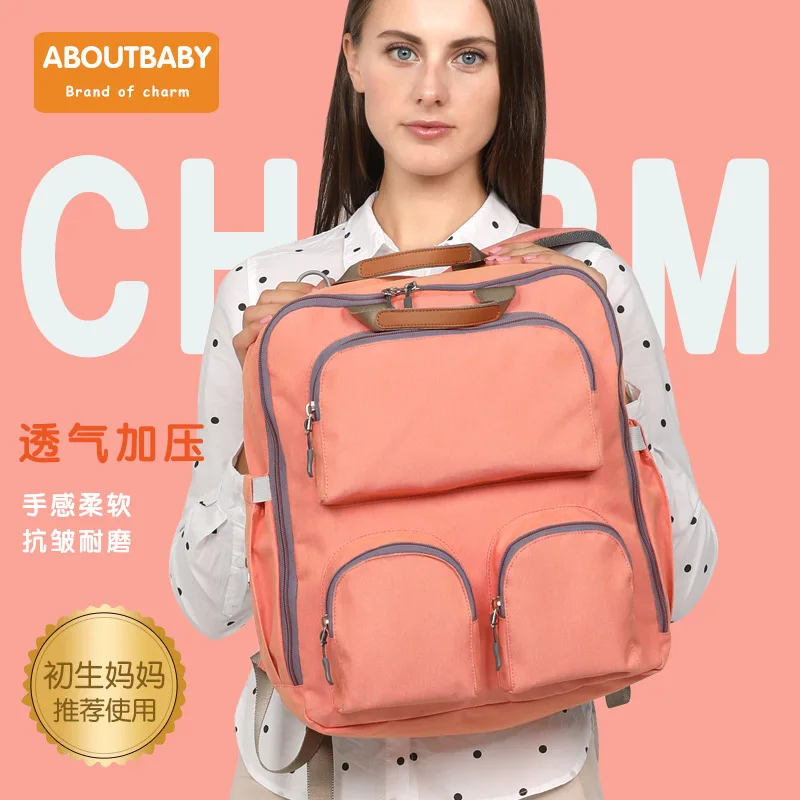 

Europe and America Mommy Bag Backpack Mommy Bag Travel Large-capacity Pregnant Woman Expectant Delivery Bag Baby Bag Diaper Bag