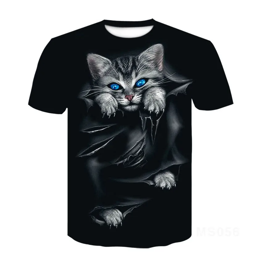 

2021 Summer New Fashion Men's Anime Print 3D Polyester Sports Casual Comfortable Loose Funny Short Sleeve T-shirt