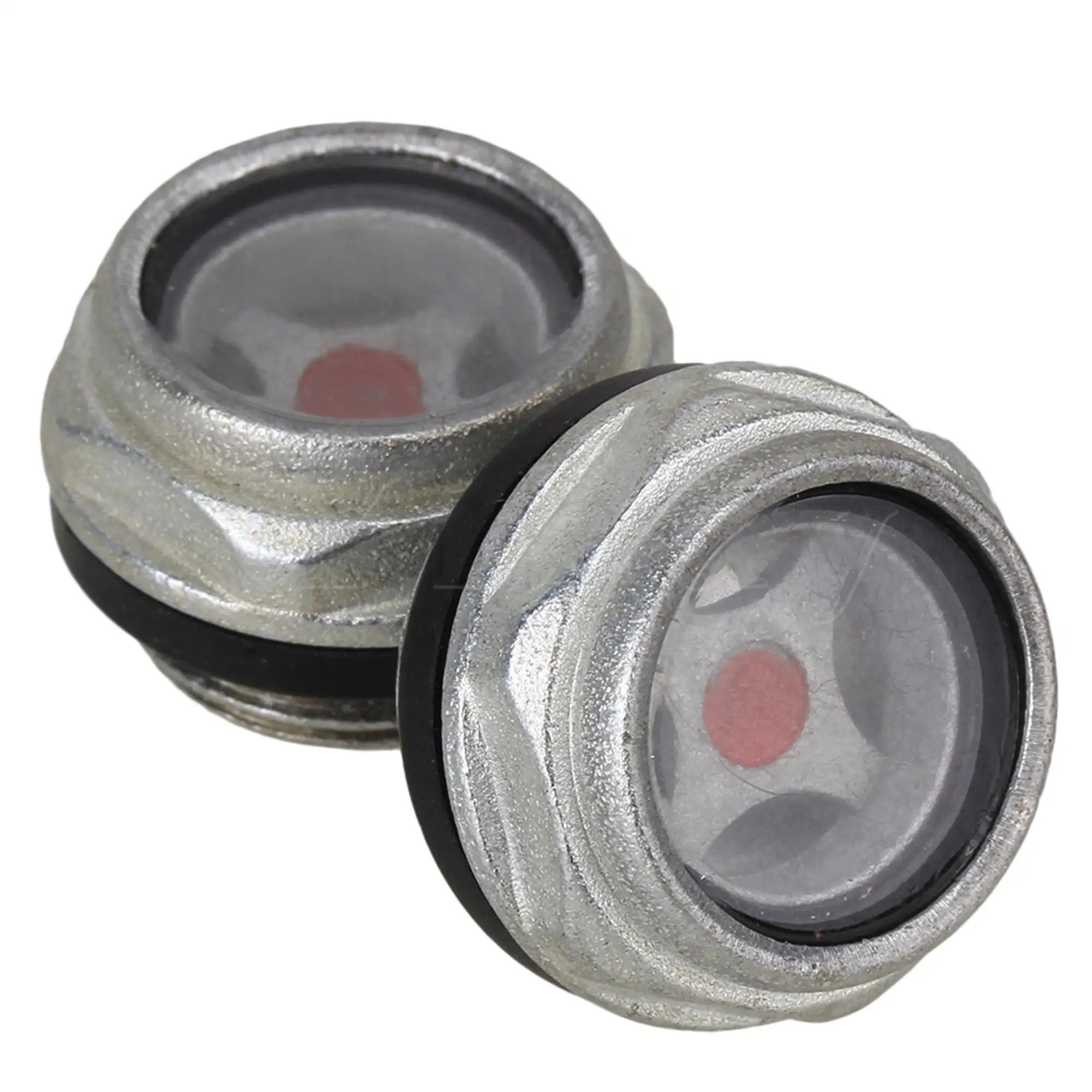 

2 Pieces Tone Air Compressor Metal Oil Sight Glass Dia G1/2" Threaded