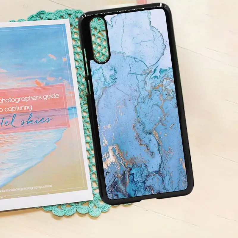 

Blue marble fashion pattern fashion luxury Phone Case cover PC for iPhone 11 12 pro XS MAX 8 7 6 6S Plus X 5S SE 2020 XR