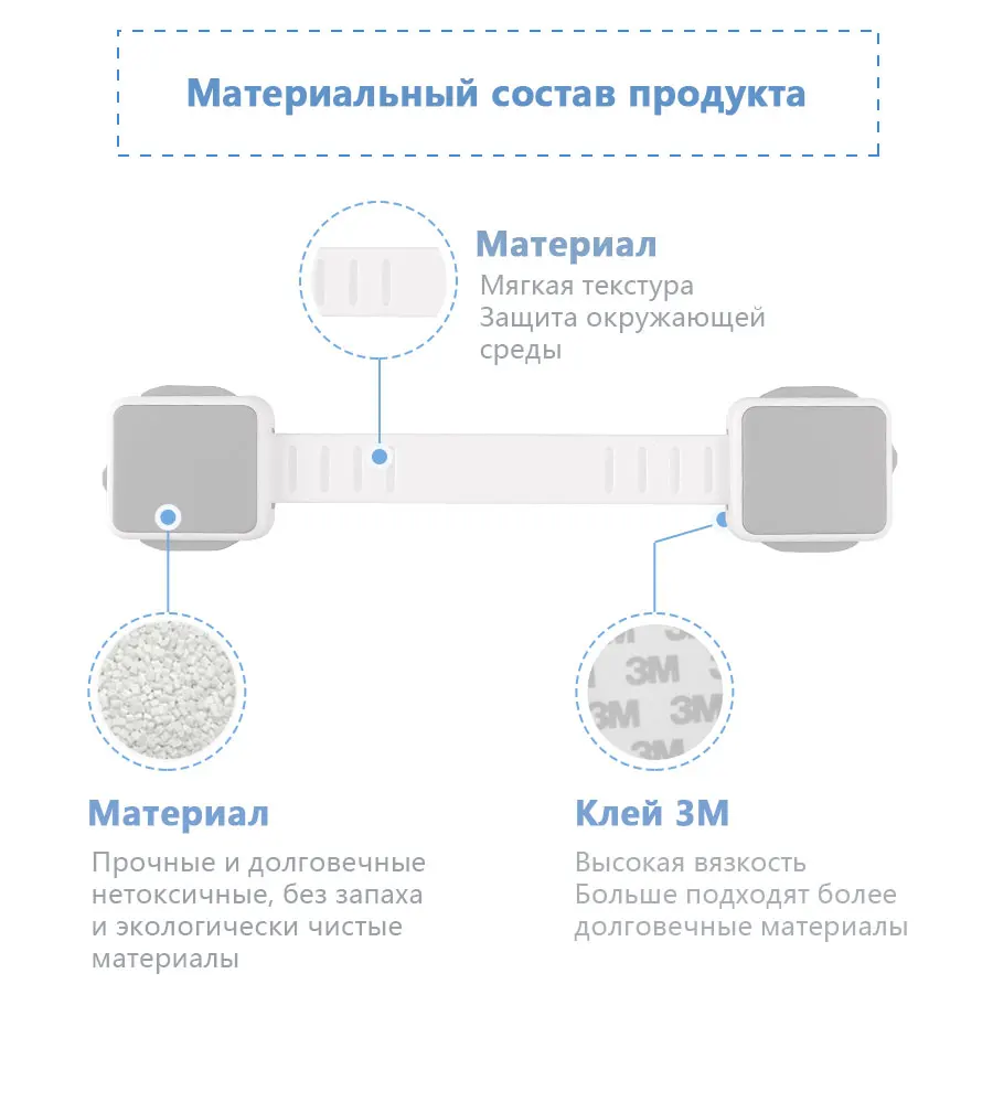 Защита от детей замок с регулируемым размером(Национальной ассоциации пожарной безопасности дверной замок Многофункциональный ящика для детей безопасности замок с двойным концом разблокировать 2/6 шт