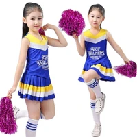 children cheerleading clothing cheerleader dress cheerleading dance costume for girl with sock stage clothes for singers