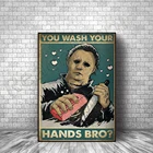 Ужасный постер с мотивом фильма моющие руки, братья, украшение для унитаза на Хэллоуин