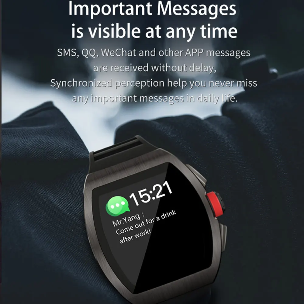 M1 Смарт часы Для мужчин Heart Rate Monitor спортивные золото 1 4 дюймов IPS сплав чехол IP68
