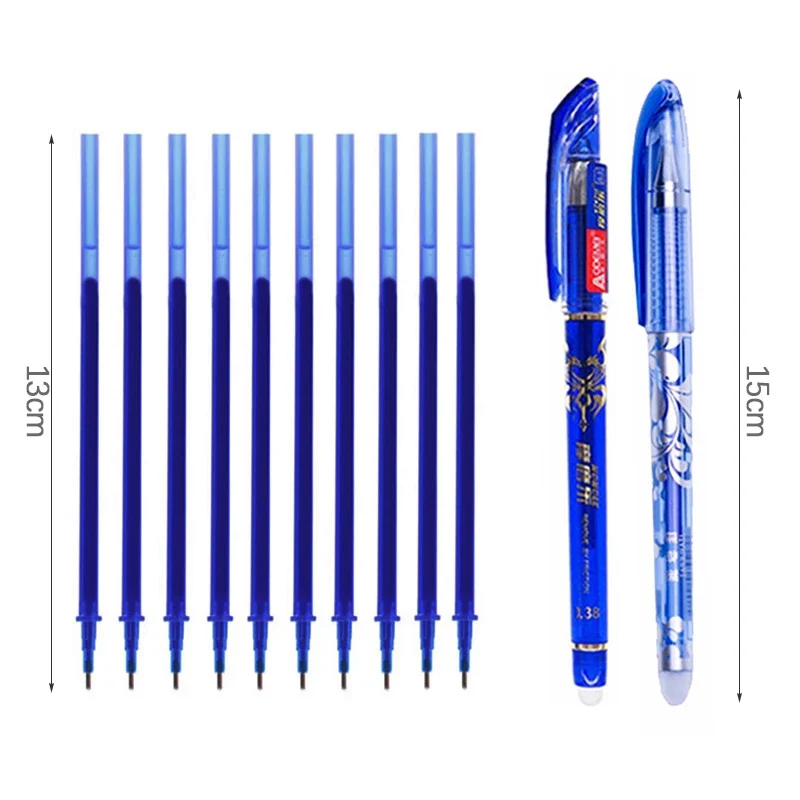 

226 pcs/set Erasable Pen Refill Rods 0.5mm Washable Handle Erasable Gel Pen Set Magic Black Blue Red Ink Pen Kawaii Stationery