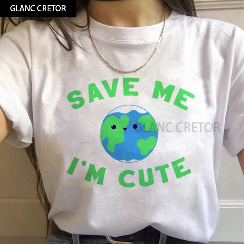 

Harajuku Summer Fashion Tees Animal T Shirt Vegan Top Kawaii 90s Graphic Women Cute Cartoon Female Ullzang T-shirt Tshirt