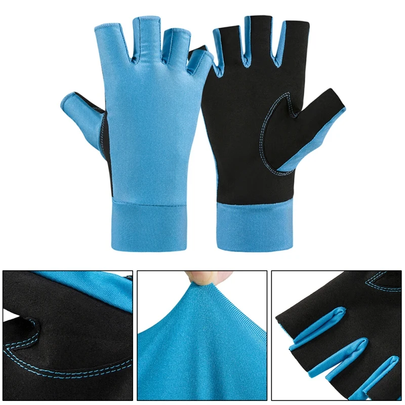 Солнцезащитные перчатки из вискозы износостойкие дышащие Нескользящие митенки